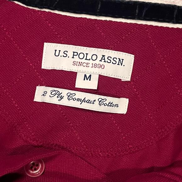🔴 U.S. Polo Assn. 🏇 Classic Red Polo Shirt – M - Picture 3 of 5